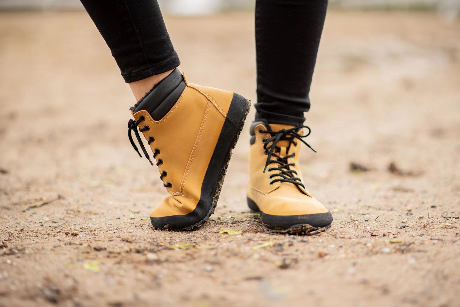 Ботинки Ahinsa Shuma Winter Barefoot — горчичный, фото 15