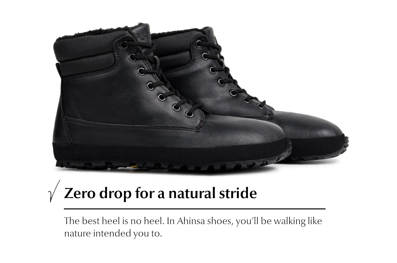 Ботинки Ahinsa Shuma Winter Barefoot — чёрный, фото 5