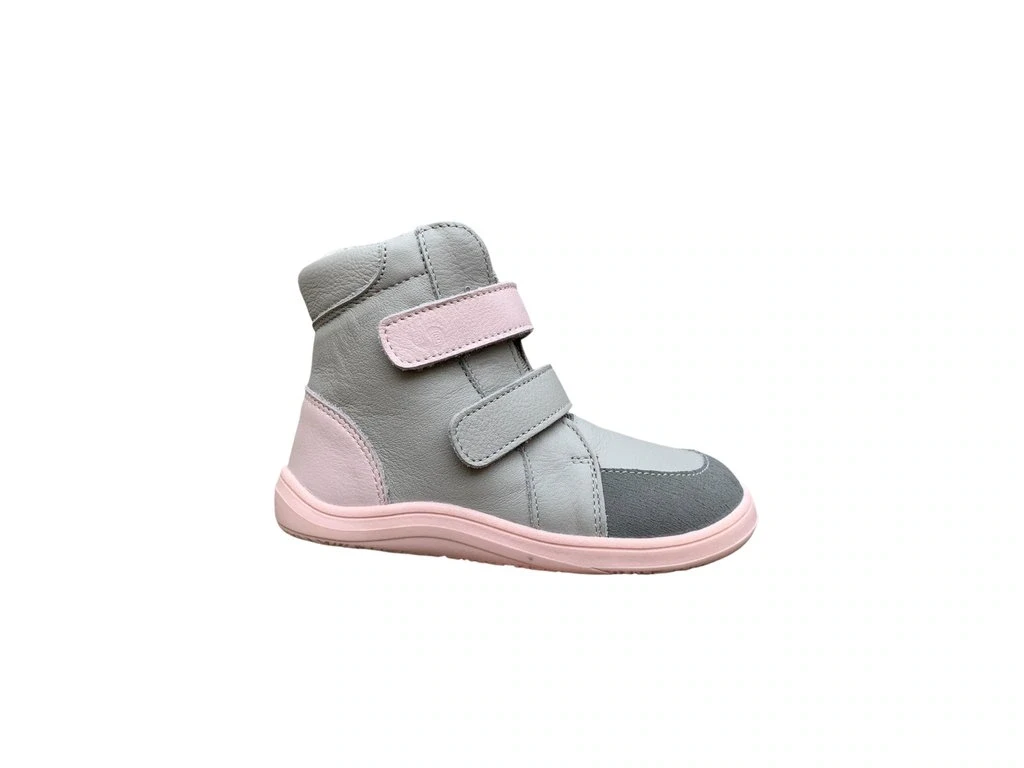 Ботинки Baby Bare Febo Winter Asfaltico — розовый, серый (детские)