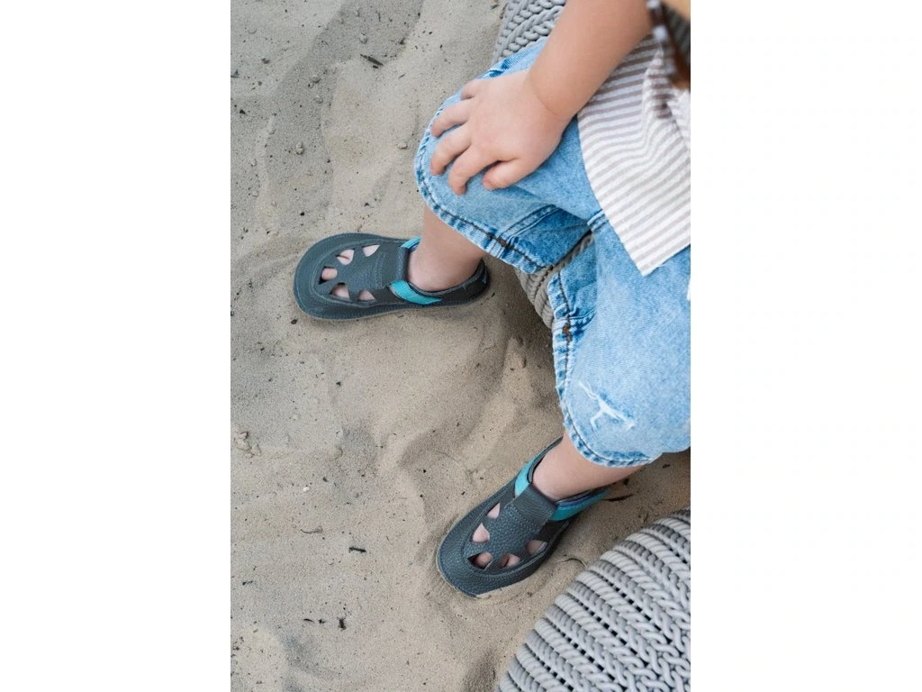 Сандалии Baby Bare Summer Perforation — синий, серый (детские)