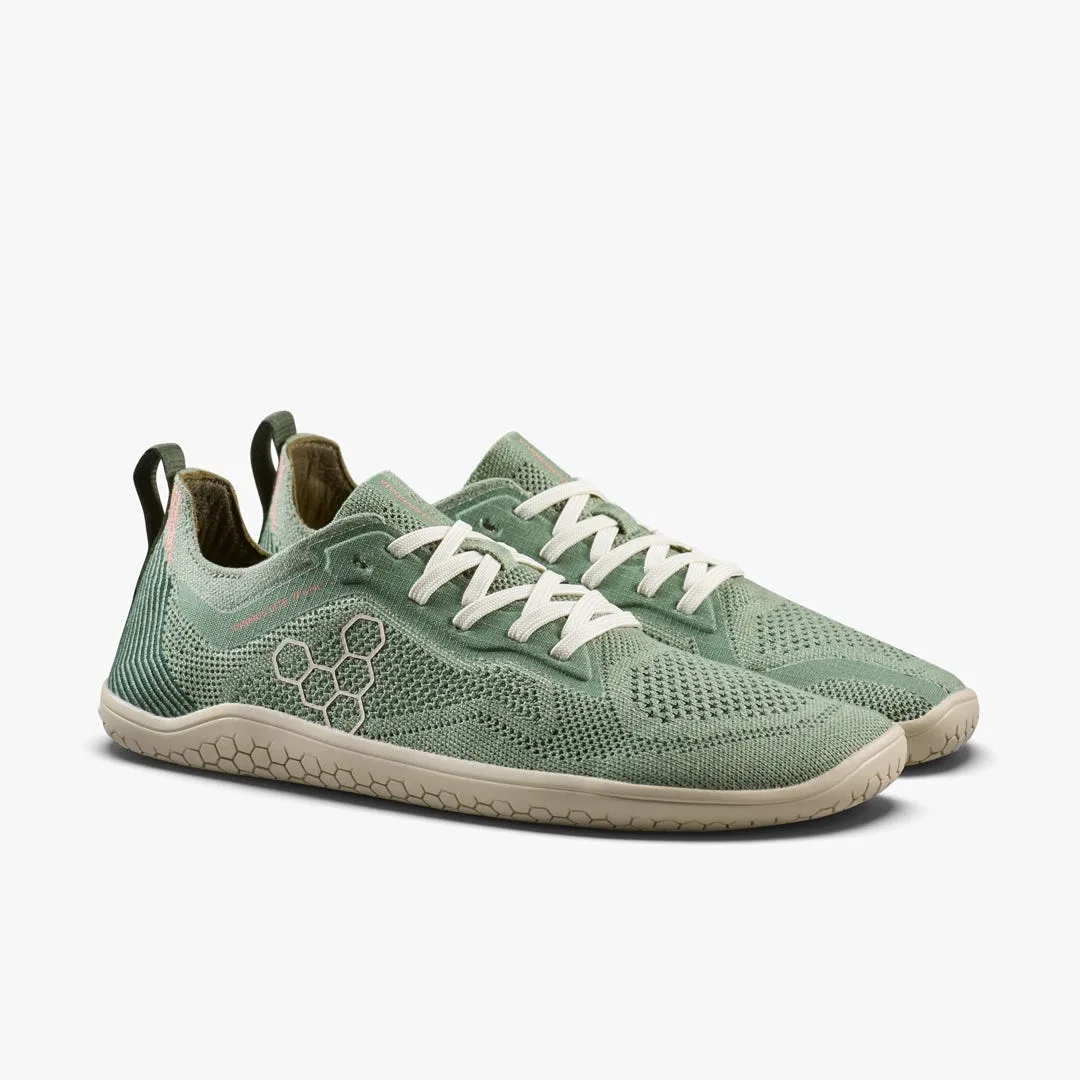 Кроссовки Vivobarefoot Primus Lite Knit Natural — женская модель, приглушённый зелёный, фото 5