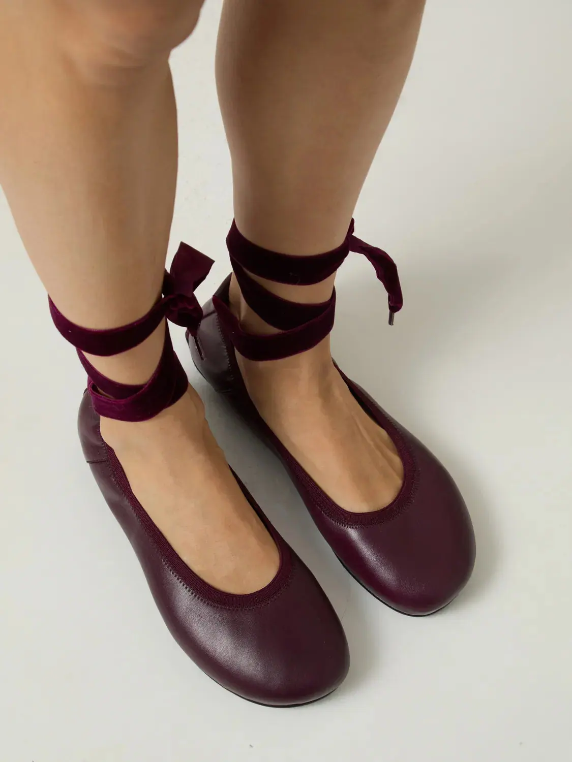 Босоногие балетки Libertas Barefoot Classic — бордовый, фото 3