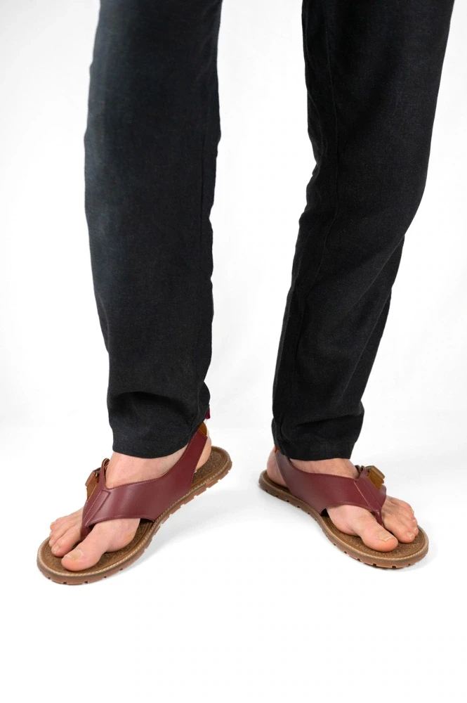 Босоногие сандалии Sambas the bambas Vesta — бордовые, фото 2