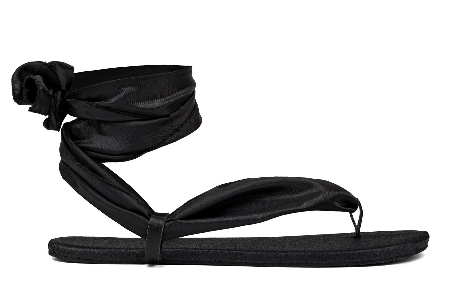 Сандалии Ahinsa с завязками Barefoot — чёрный, фото 10